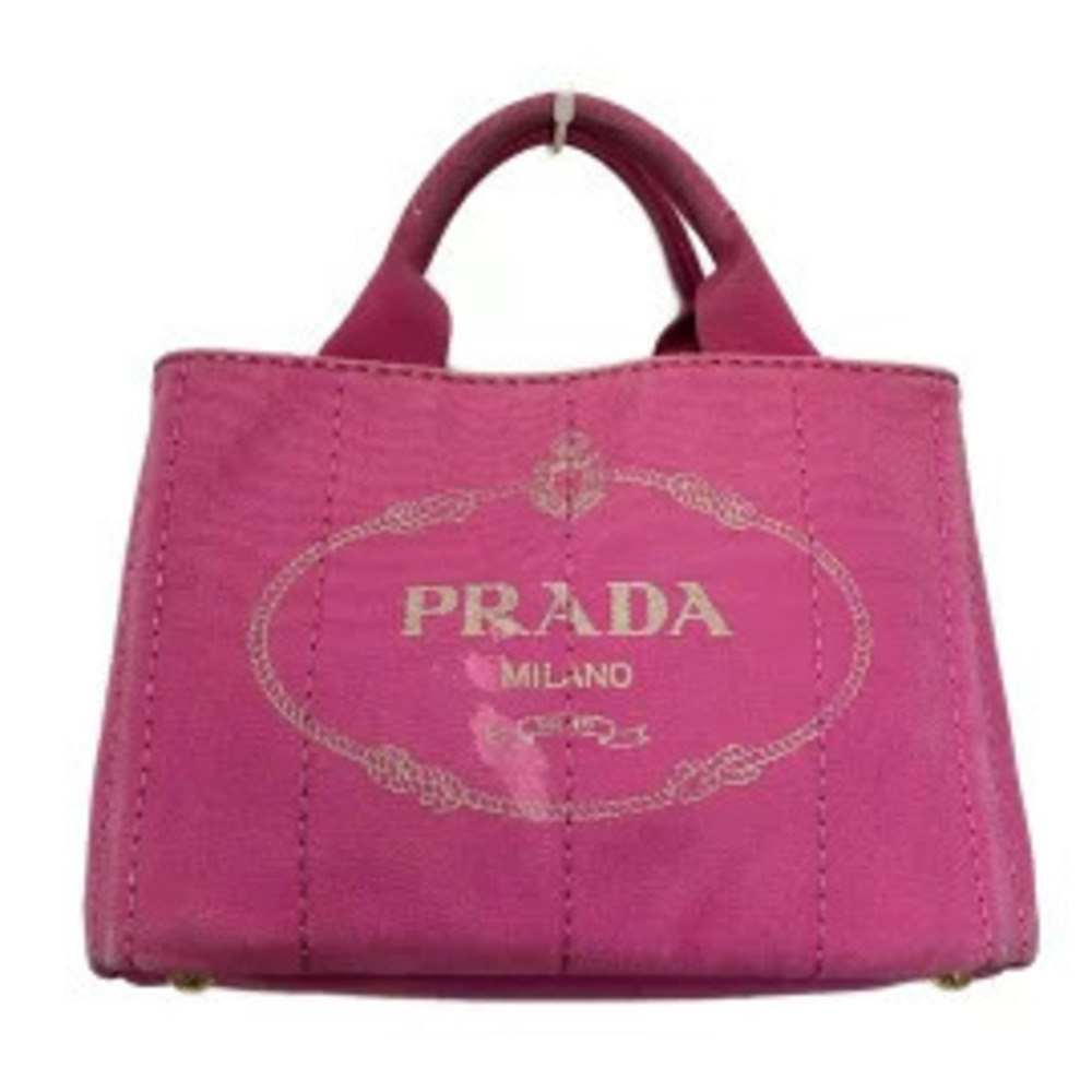 Prada CANAPA Tote Bag Pink